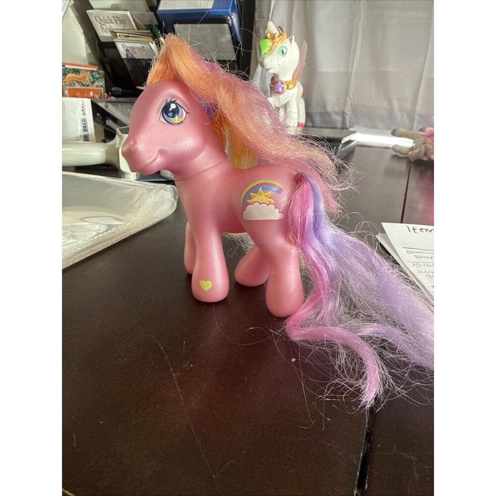 Vintage 2002 Hasbro MLP My Little Pony RAINBOW FLASH G3 Long Hair